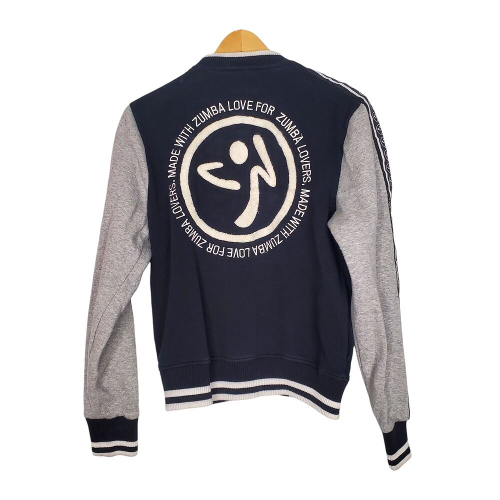 Zumba Keep Dancing Bomber Jacket Bold Black Fitness Wear Zwear Size Medium